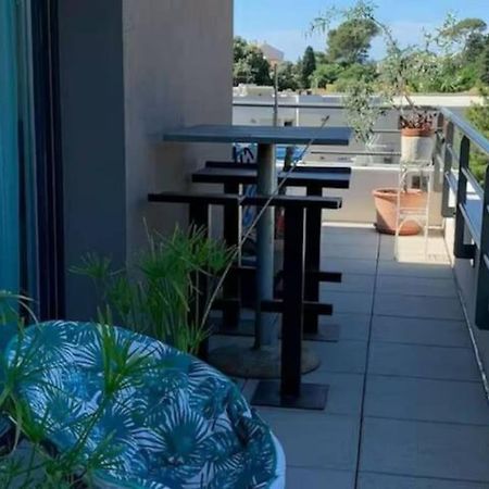 Magnifique Rooftop Duplex Climatise Familial, Aux Arceaux Montpellier Exterior foto